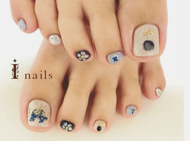 ★FOOT★ニュアンスフラワーネイル　8980YEN