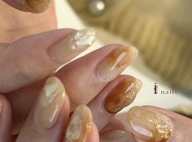 キャラメルラテネイル　¥6500～