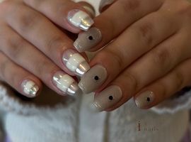 ちぐはぐシルバーネイル ¥10500
