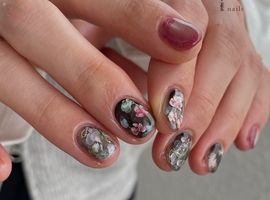 ニュアンスフラワーネイル￥6500～
