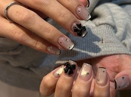 ブラックリボンマグネイル　¥6500～