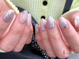 涼しげニュアンスネイル ¥6500～