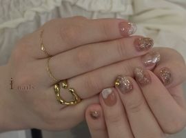 ちゅるんピンクニュアンスネイル ¥6500～
