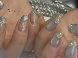 ラメ×マグネットネイル ¥6500～