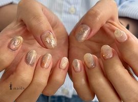 空色ニュアンスネイル　¥6500～