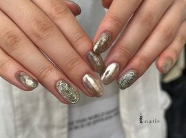 鉱物ニュアンスネイル　￥6500～