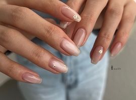 マグネットホロフラワーネイル　¥6500～