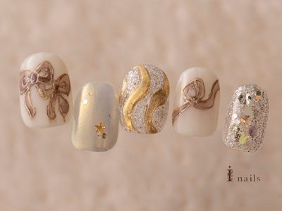 クリスマスリボンネイル【担当】泉