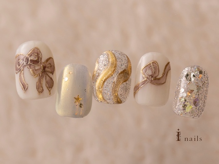 クリスマスリボンネイル【担当】泉のサムネイル