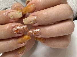 【chihiro】orange nail