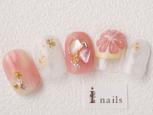 ピンクグレープフルーツネイル 担当 酒井 恵比寿のネイルサロン アイネイルズ恵比寿店