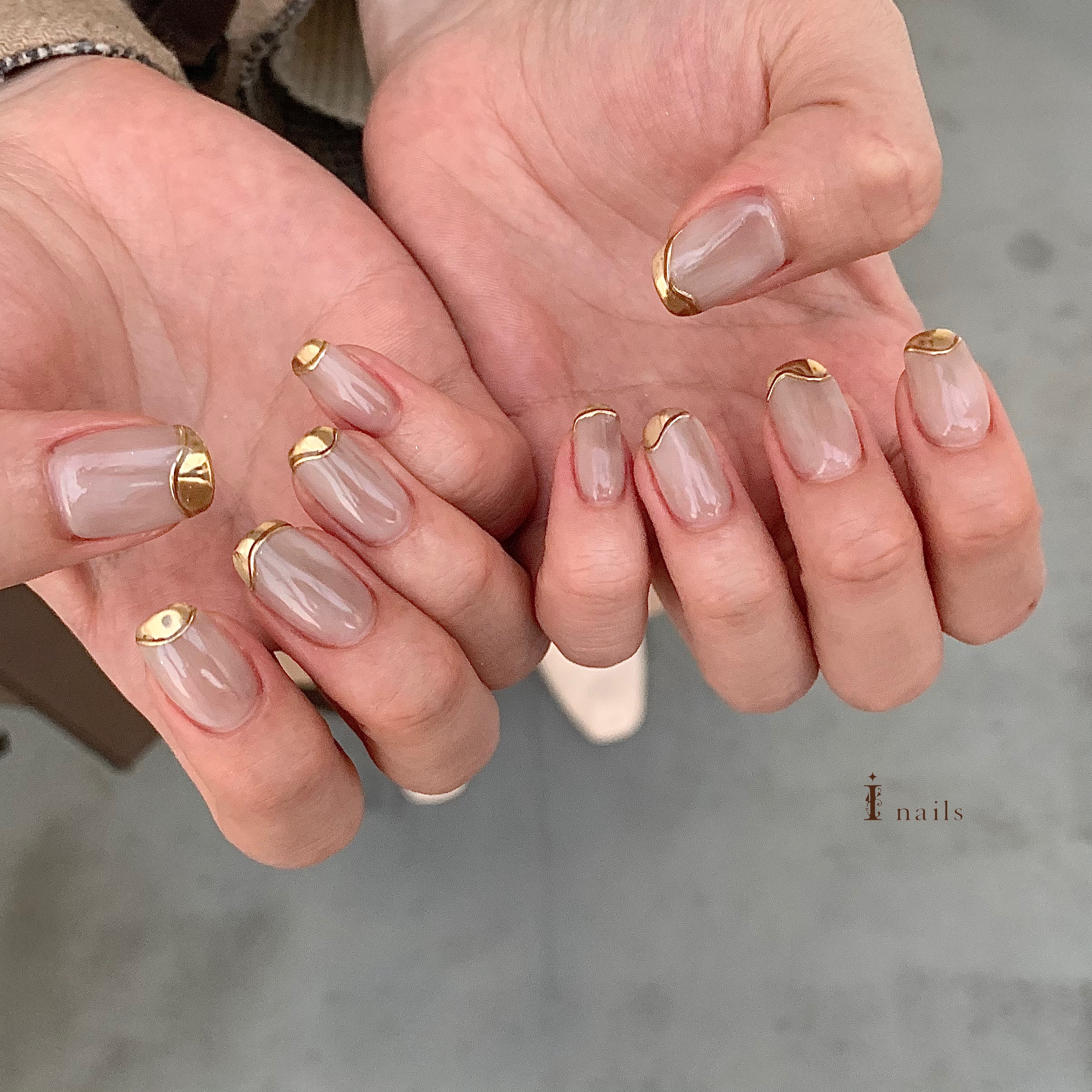 ニュアンスミラーネイル 5225 吉祥寺のネイルサロン アイネイルズ吉祥寺店 ニュアンスミラーネイル 5225 吉祥寺のネイルサロン アイネイルズ吉祥寺店