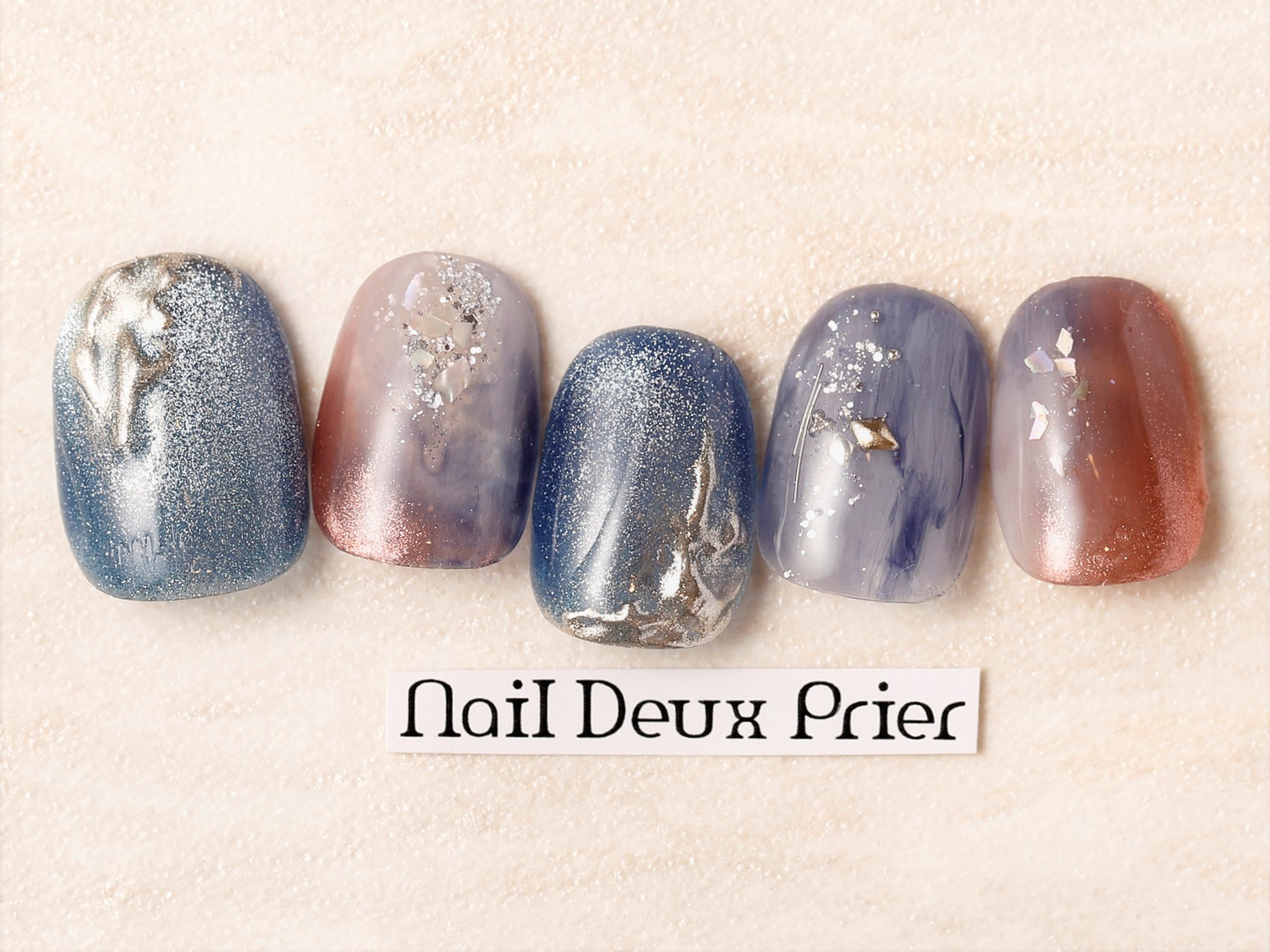 ニュアンスブルーマグネットネイル 担当 櫻井 池袋のネイルサロン ネイルドゥプリエ池袋店