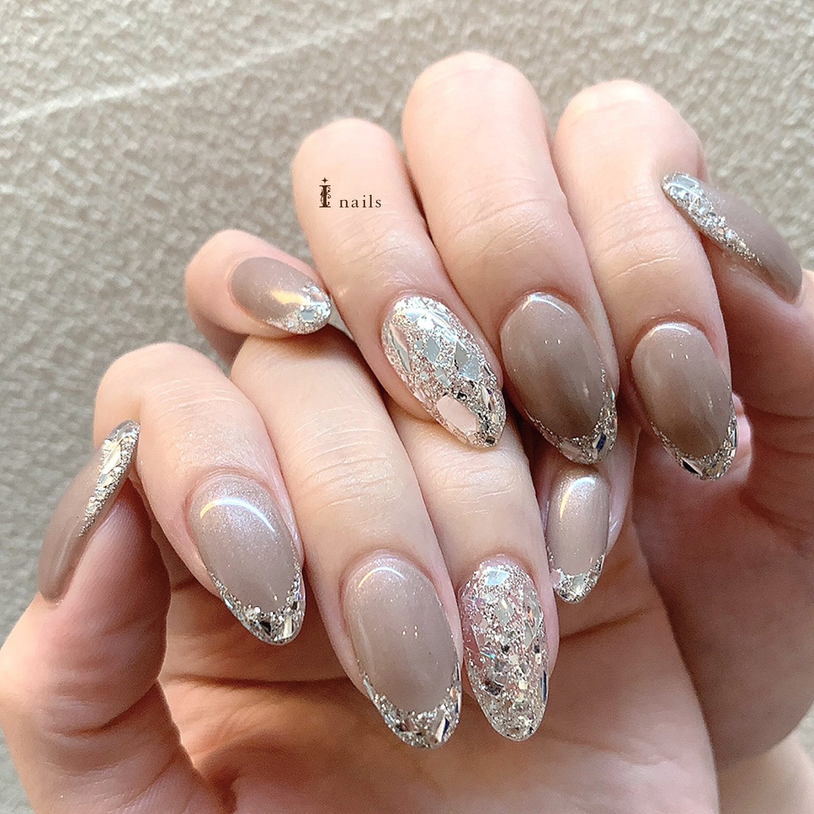 大人ガラスフレンチネイル☆【担当】Shiori.a | 渋谷のネイルサロン 