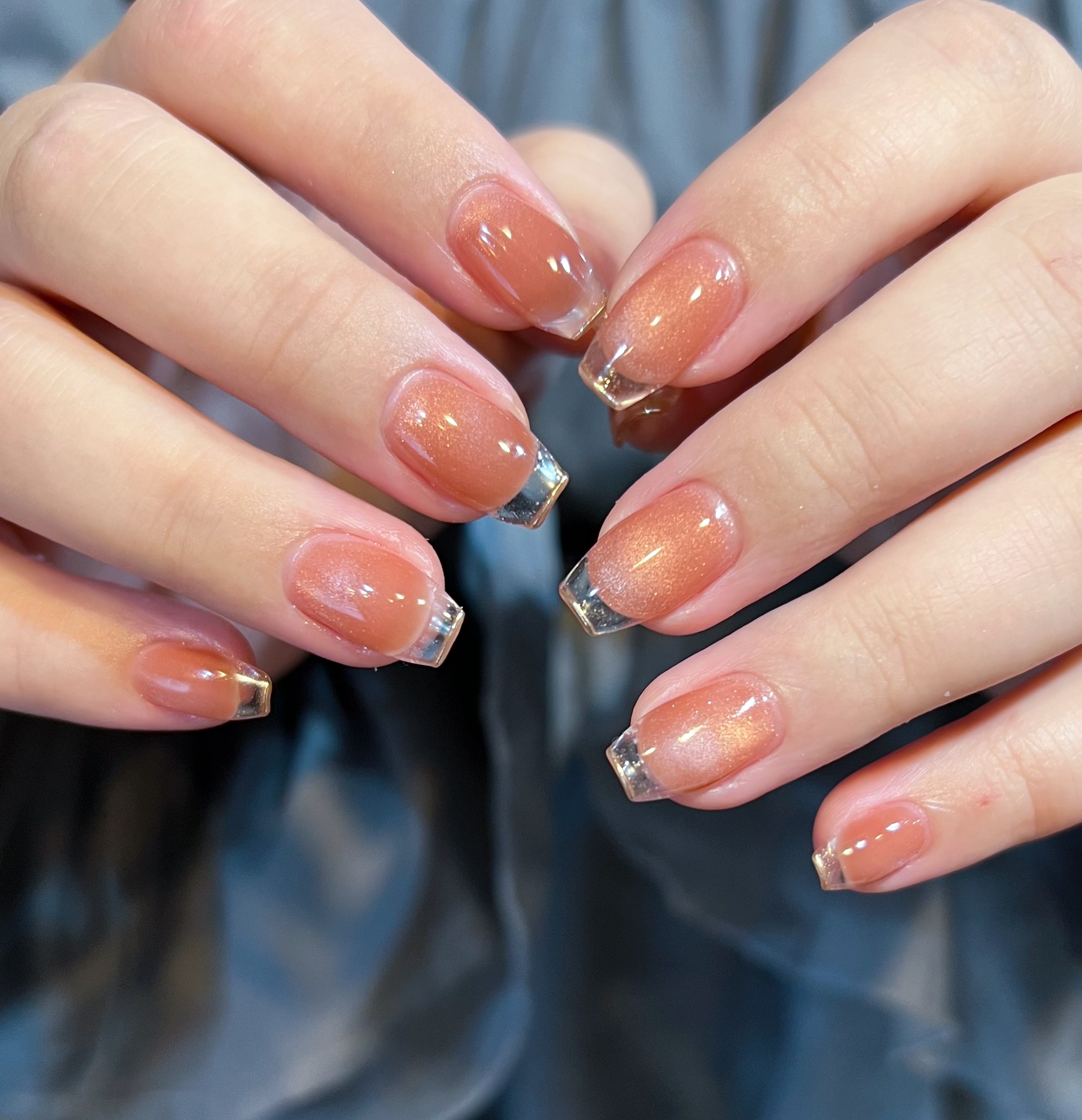 07))マグネットネイル ハート ぷっくりネイル ネイルチップ クリアフレンチ 07))マグネットネイル ハート ぷっくりネイル ネイルチップ クリア